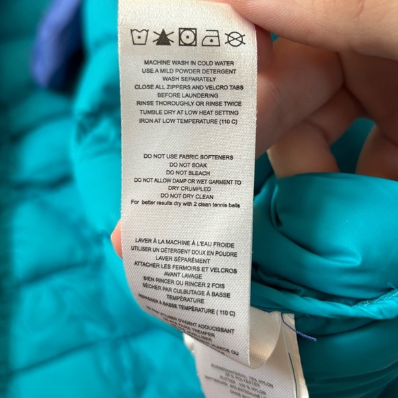 Lole Emeline Blue Winter Duck Down Quilted Puffer Jacket Women’s Sz XL Packable - Picture 9 of 9